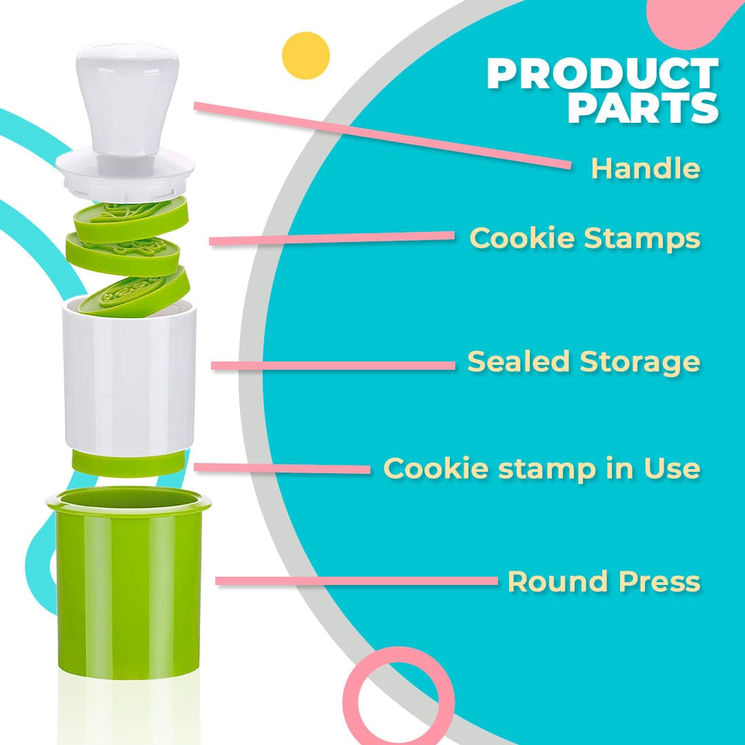 Non-Stick Cookie Stamp & Cutter Set