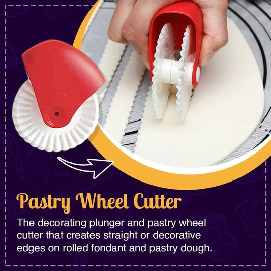 Pie Crust Wheel Cutter & Decorator Set